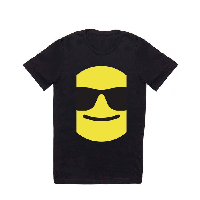 Smiling Sunglasses Face Emoji T Shirt
