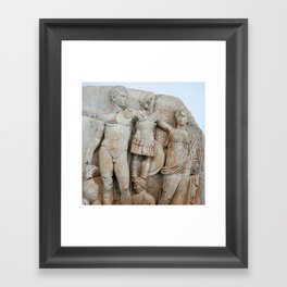 Augustus and Victory Sebastion Relief Classical Art Framed Art Print