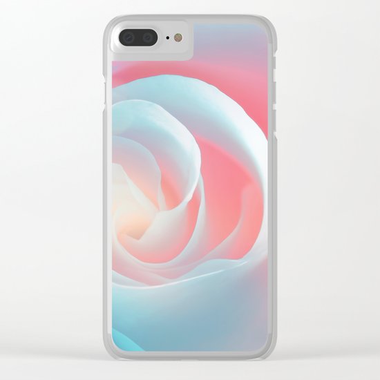 Rose flower and bokeh- Roses Clear iPhone Case