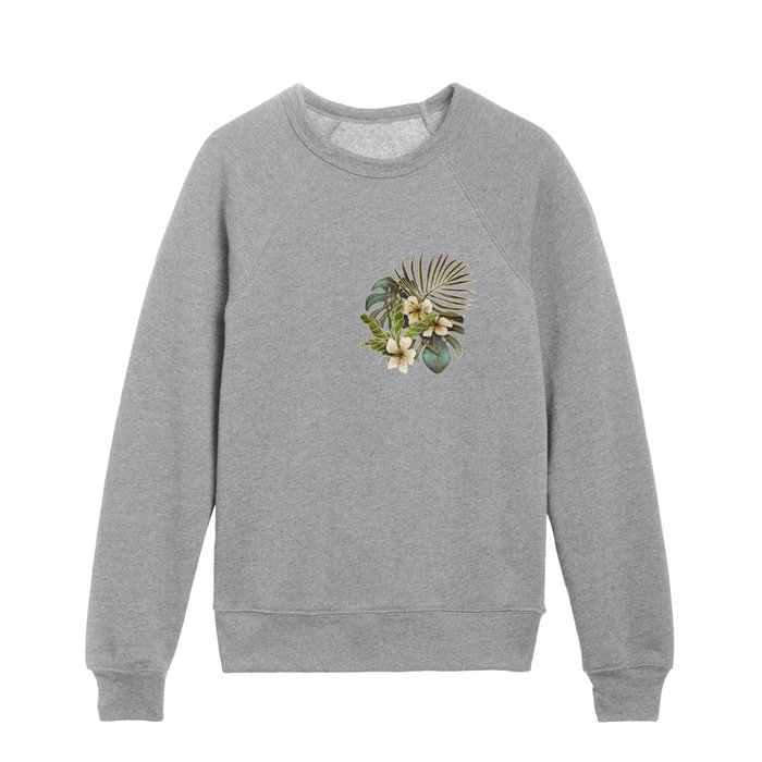 Warm Dark Moody Tropical Fall Kids Crewneck