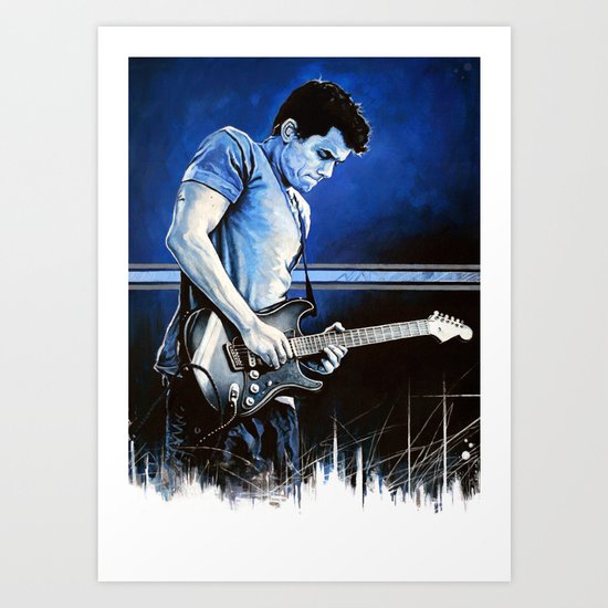 John Mayer Blues Art Print