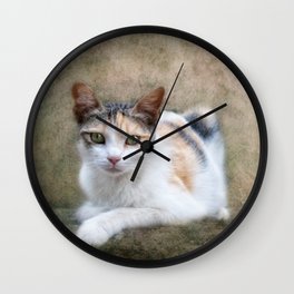 kitty cat Wall Clock