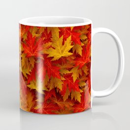 Autumn Leaves Pattern Design Mug