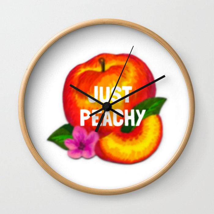 Just Peachy Wall Clock