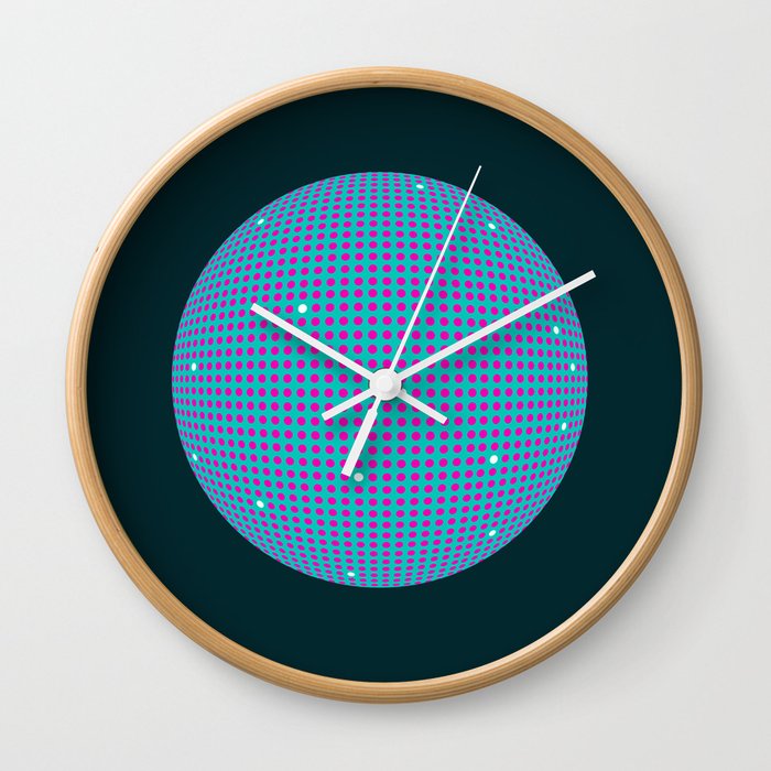 Sphere Blue Wall Clock