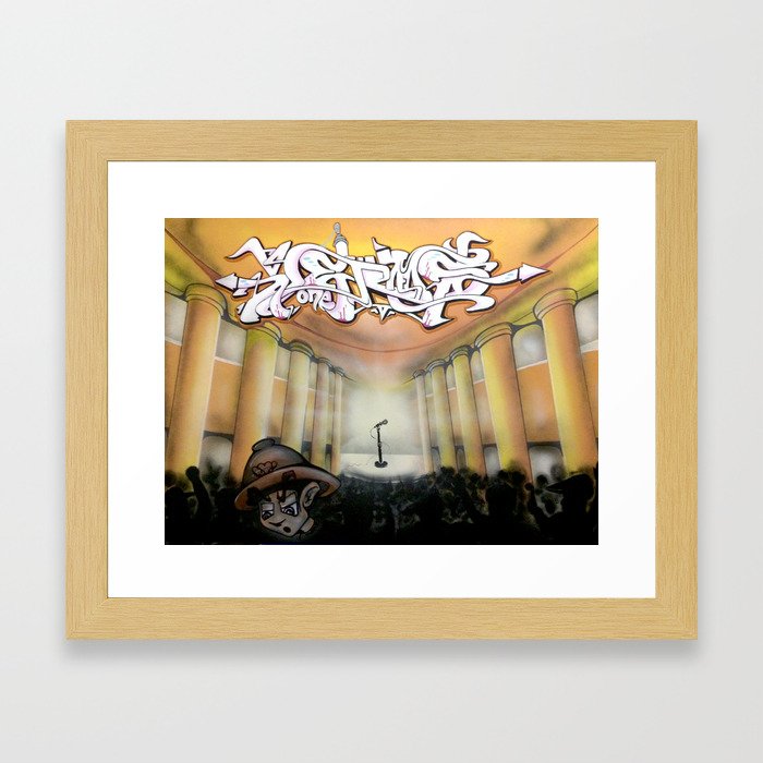 Temple Of Boom by Topaz x Jerms Framed Art Print