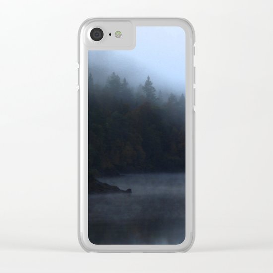 Blue mood Clear iPhone Case