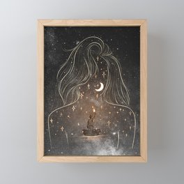 I see the universe in you. Framed Mini Art Print