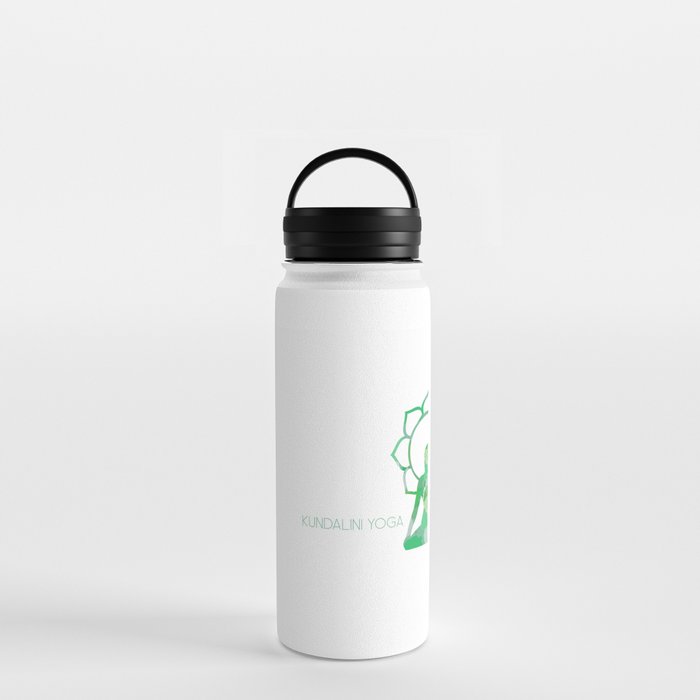 Kundalini Yoga and meditation watercolor quotes  Water Bottle