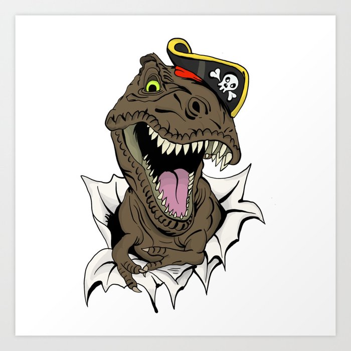 T-Rex - Imma Pirate Art Print