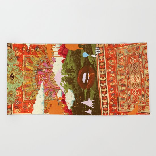 MORNING PSYCHEDELIA Beach Towel