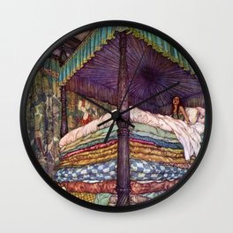Princess and the Pea By Edmund Dulac Wall Clock