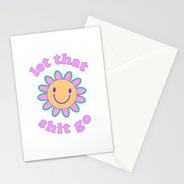 Hippie Flower Smile Stationery Cards