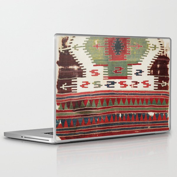 Sivrihisar Eskisehir Province Turkish Kilim Fragment Print Laptop Ipad Skin By Vickybragomitchell Society6