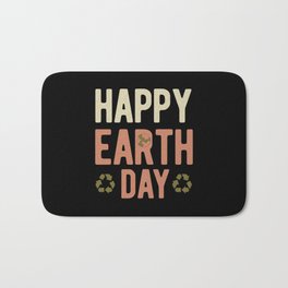 Happy Earth Day Bath Mat