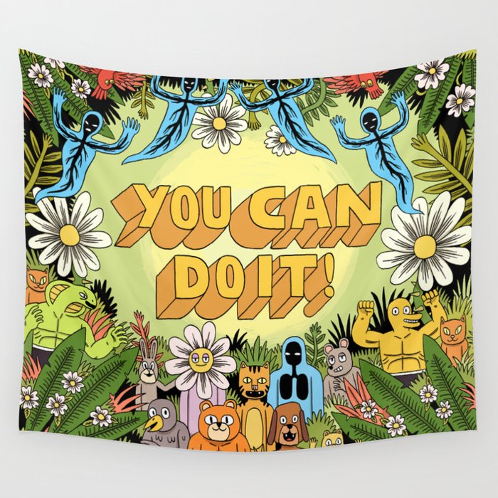 YOU CAN DO IT! Wall Tapestry