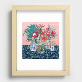 The Domesticated Jungle - Floral Still Life Recessed Framed Print