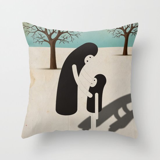 padre/figlio Throw Pillow
