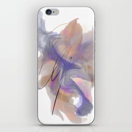 Abstract phoenix purple and orange iPhone Skin