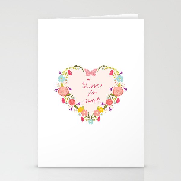 Love is Sweet Stationery Cards