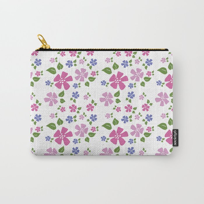 Pastel Floral Carry-All Pouch