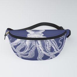 Octopus | Vintage Octopus | Tentacles | Navy Blue and White | Fanny Pack