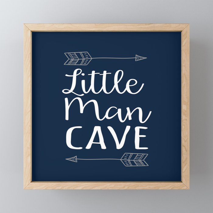 Little Man Cave Framed Mini Art Print