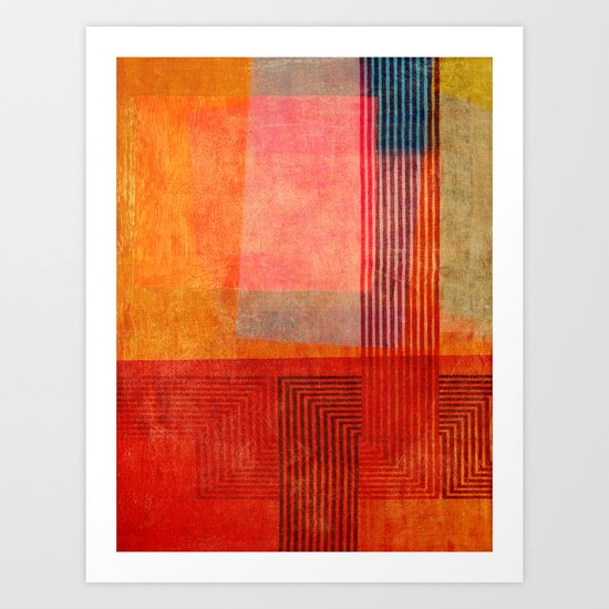 "A Morte do Velho Chico" Inspired by the "Quintet Amorial" music. Art Print