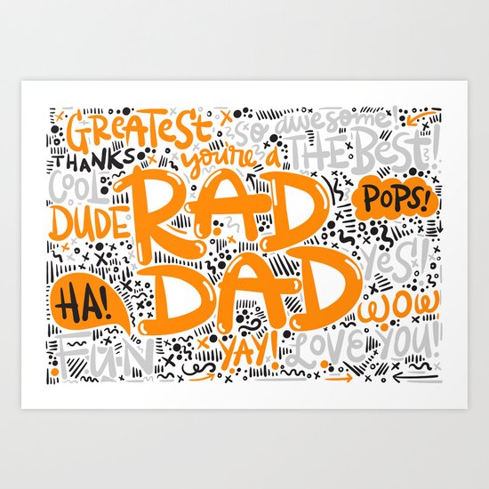 Fathersday dad Art Print
