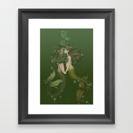 In the Stormy Deep Framed Art Print