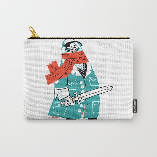 Creepy Scarf Guy Carry-All Pouch