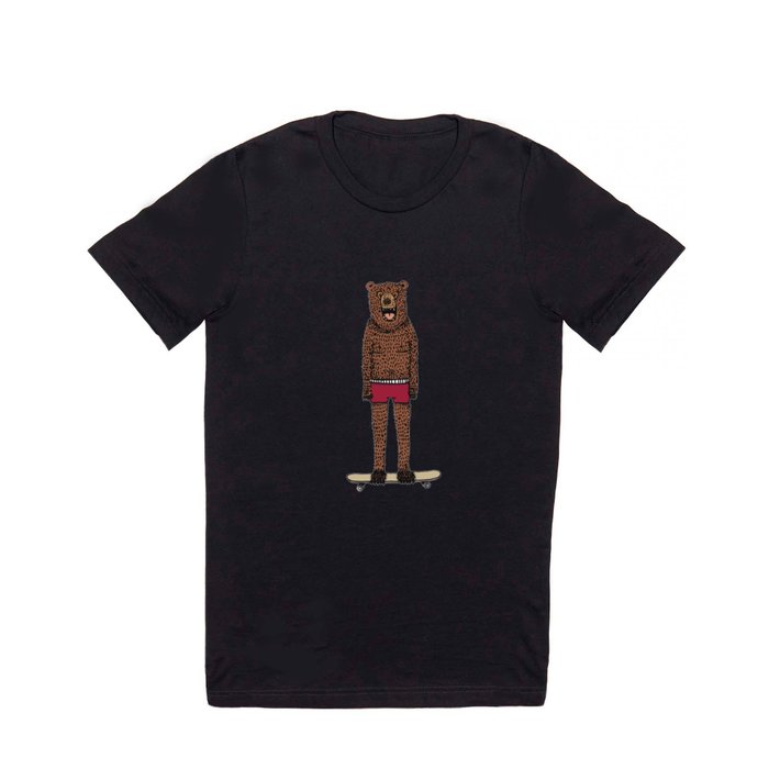 Bear + Skateboard T Shirt