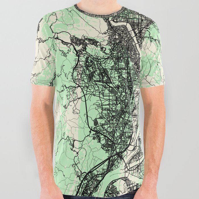 KYOTO - Japan All Over Graphic Tee