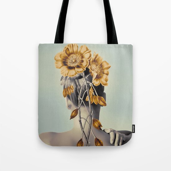 WOMAN WITH FLOWERS 2 Tote Bag