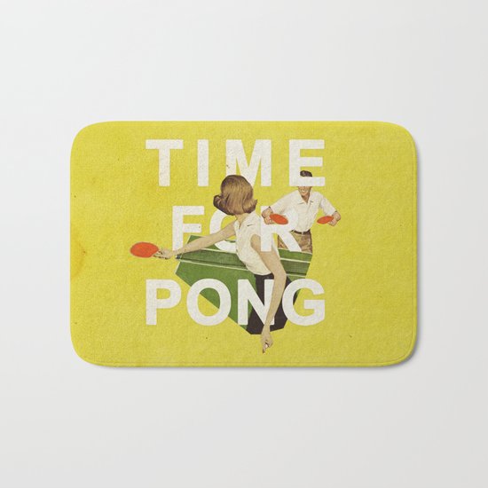 Time For Pong Bath Mat