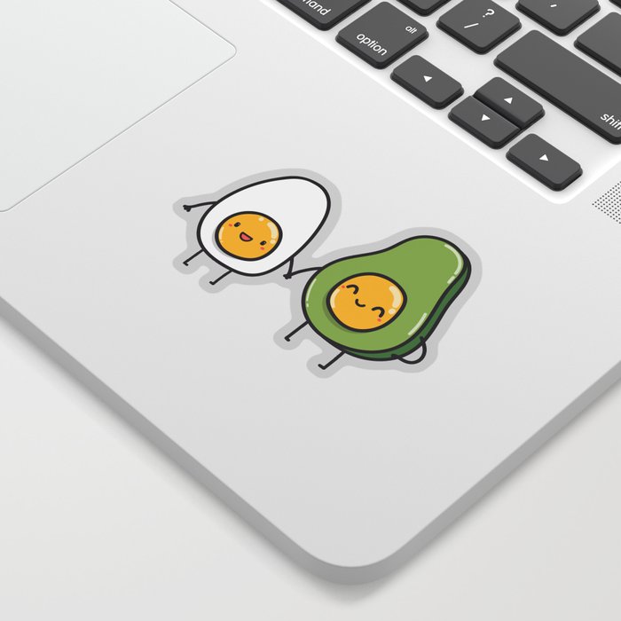 Egg and avocado Sticker