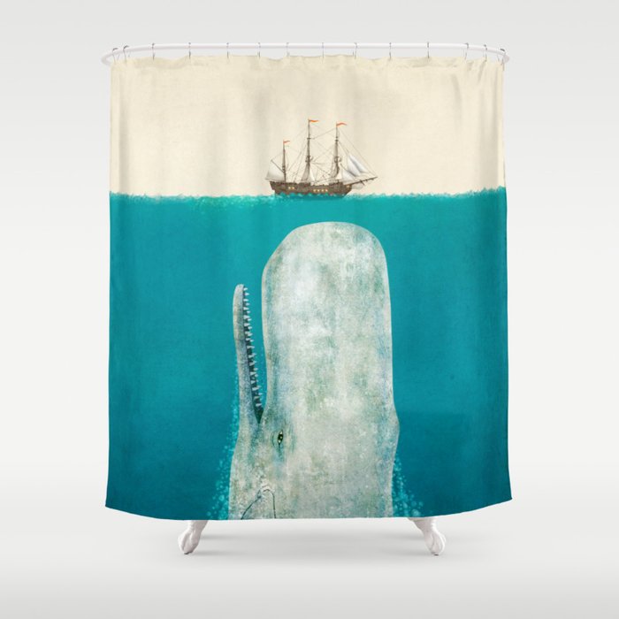 The Whale - option Shower Curtain