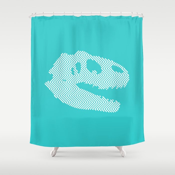 Tyrannosaurus Rex Skull Shower Curtain