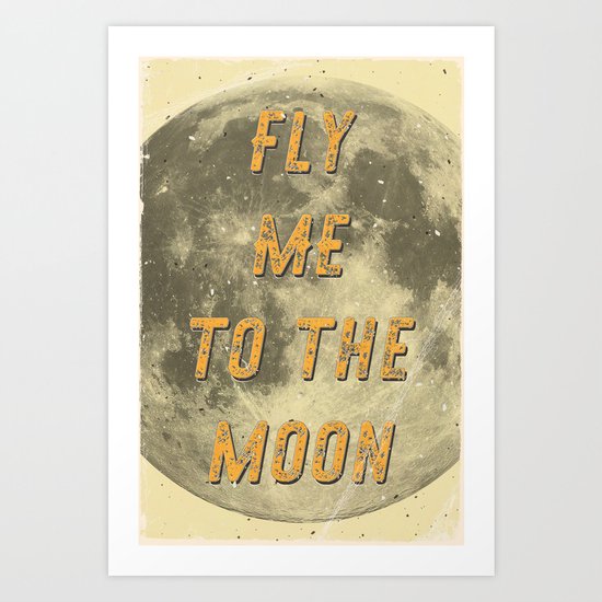 Fly me to the Moon - A Hell Songbook Edition Art Print