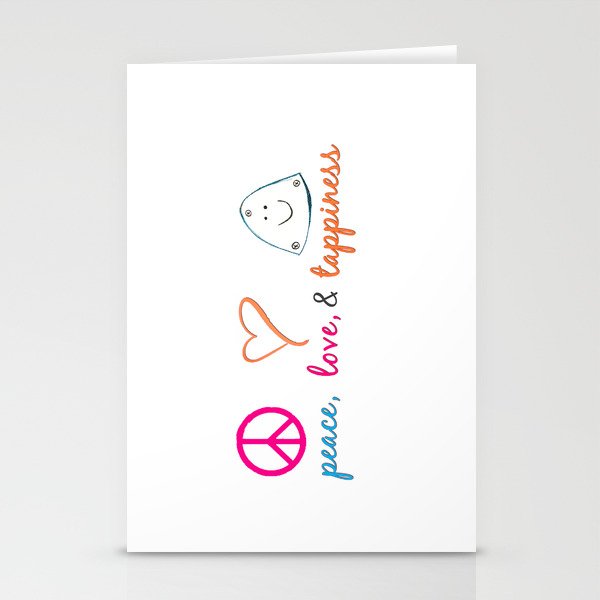 TAP DANCE: Peace, Love, & Tappiness Stationery Cards