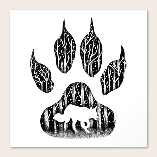 WHITE FANG Canvas Print