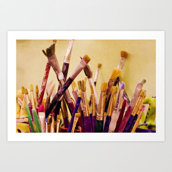 Paintbrushes Art Print