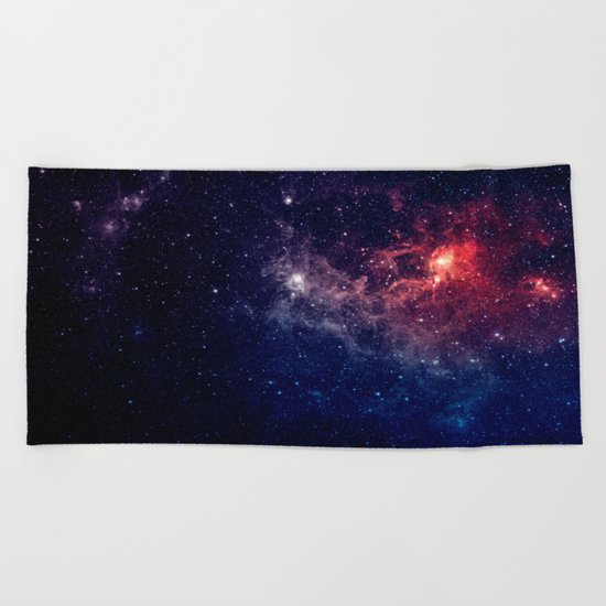 Fire in the Sky Beach Towel