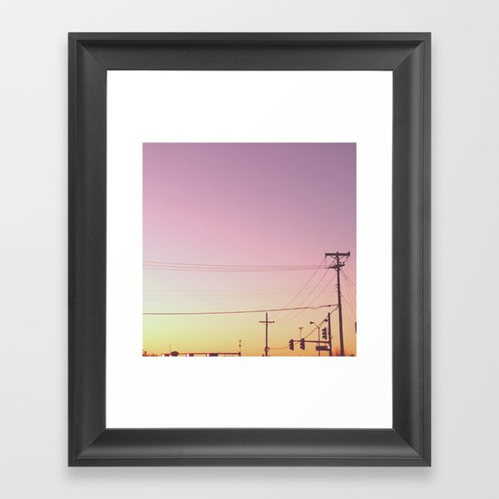 Sunrise Sunset Framed Art Print