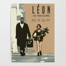 Léon Retro movie  Poster