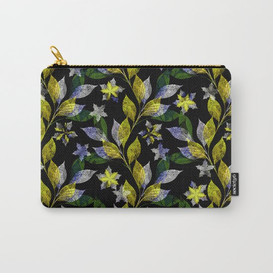 Floral pattern . Carry-All Pouch