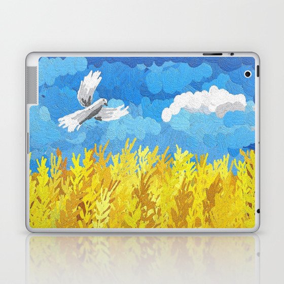 Ukraine Flag Landscape Laptop & iPad Skin
