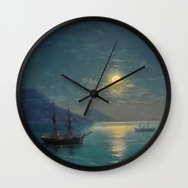 Evening in Crimea by Ivan Aivazovsky Wall Clock