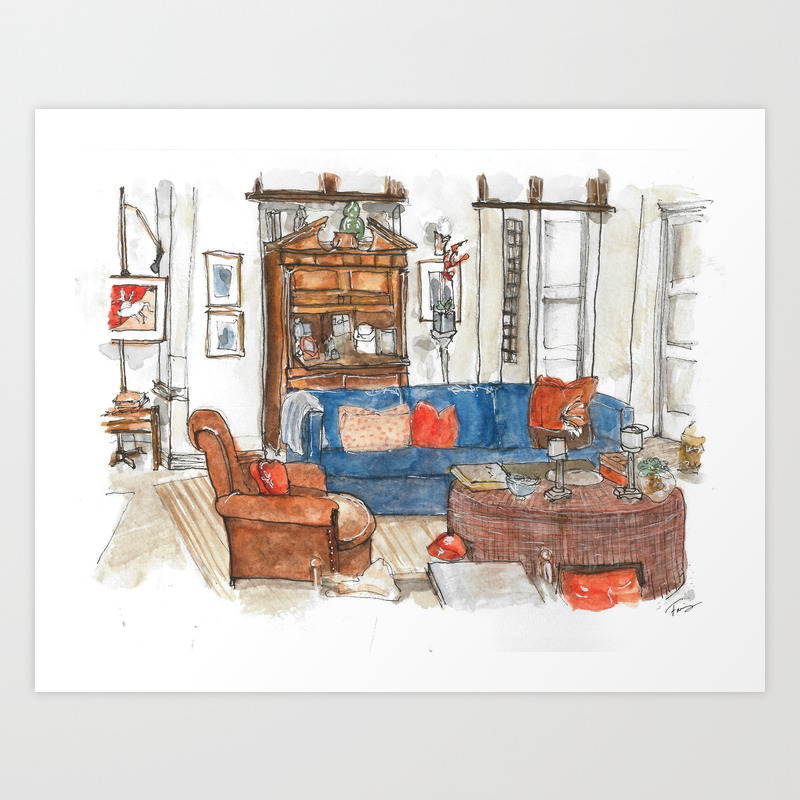 Will And Grace Will Truman S Apartment Art Print By Iwantit