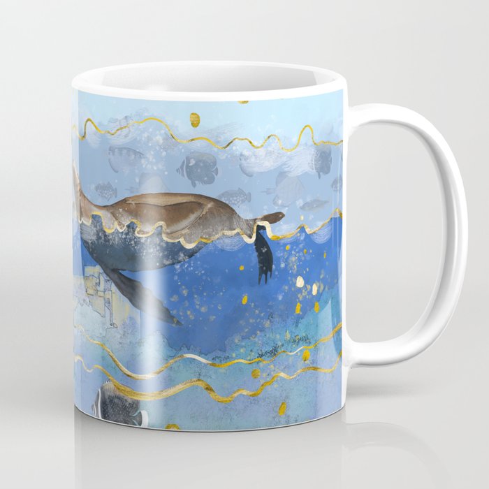 On Earth as It Is in Heaven? - Surreal Climate Change Art Coffee Mug
